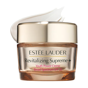 Estée Lauder Revitalizing + Youth Power Cream front view with jar