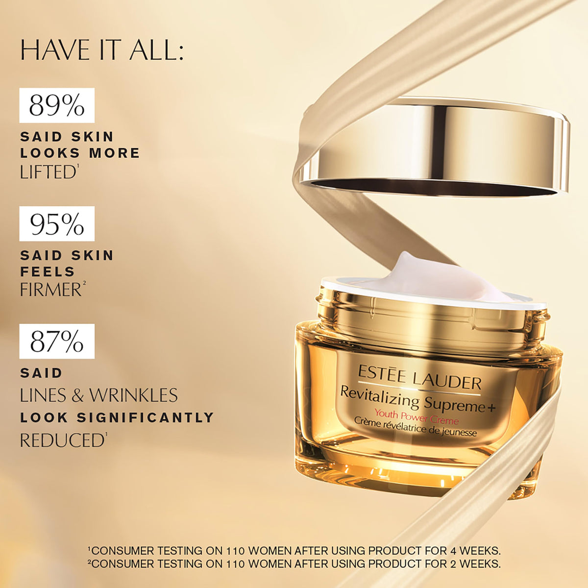 Estée Lauder Revitalizing + Youth Power Cream packaging