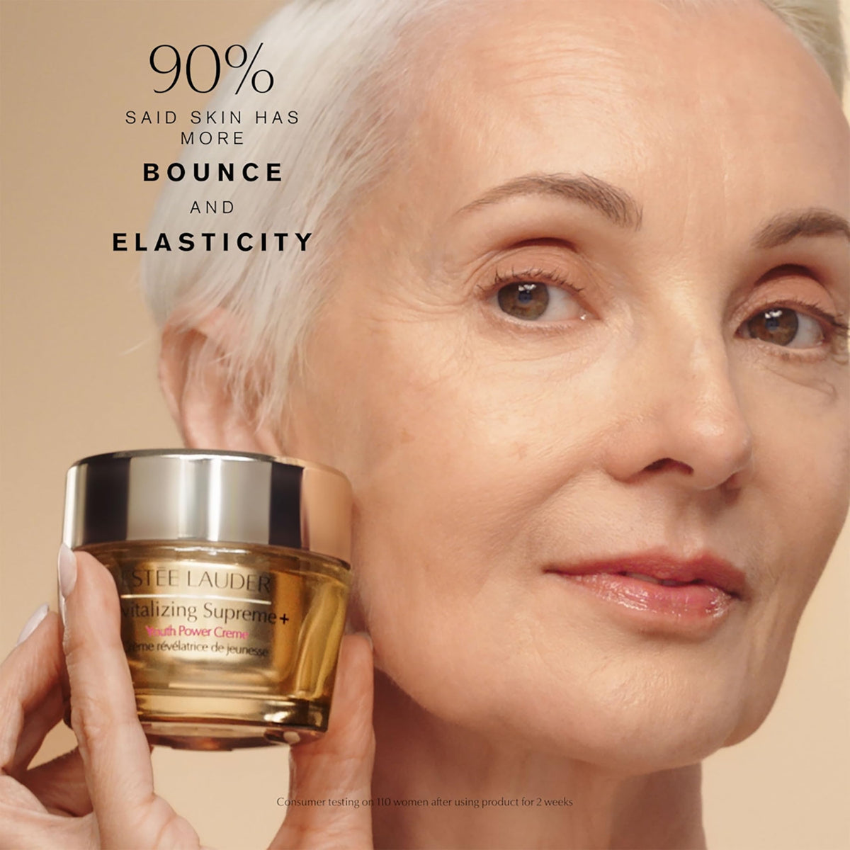 Estée Lauder Revitalizing + Youth Power Cream texture close-up