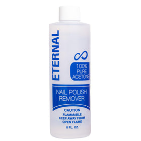 Eternal 100% Pure Acetone Nail Polish Remover 8 FL. OZ. front view