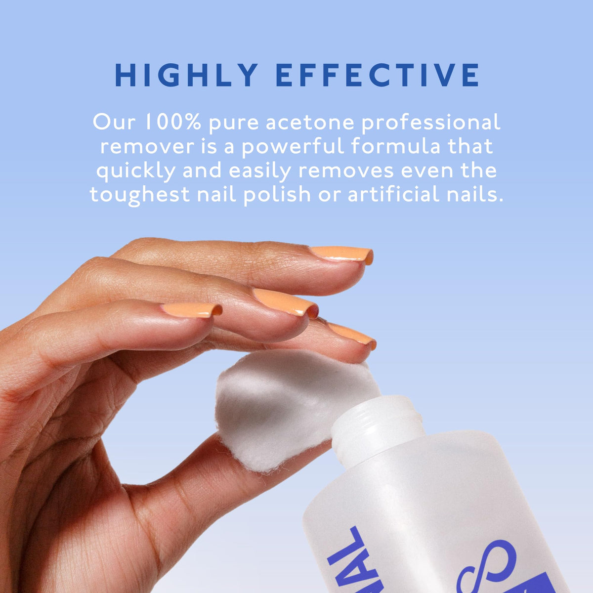 Eternal 100% Pure Acetone Nail Polish Remover back label