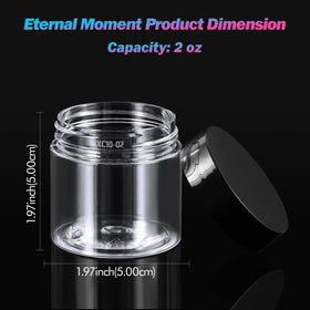 Eternal Moment 2 OZ plastic jar with screw-on lid
