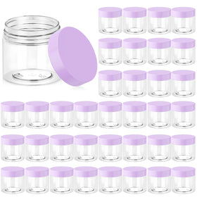 Eternal Moment 36 pack clear plastic jars with lids front view