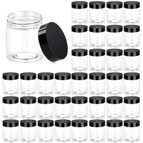 Eternal Moment 36 pack clear plastic jars with lids front view