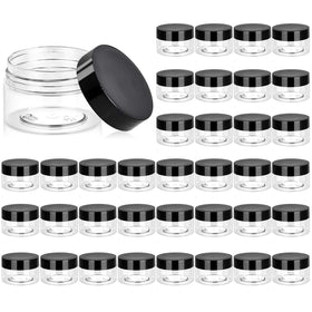 Eternal Moment 36 pack of 1 oz clear plastic jars with lids
