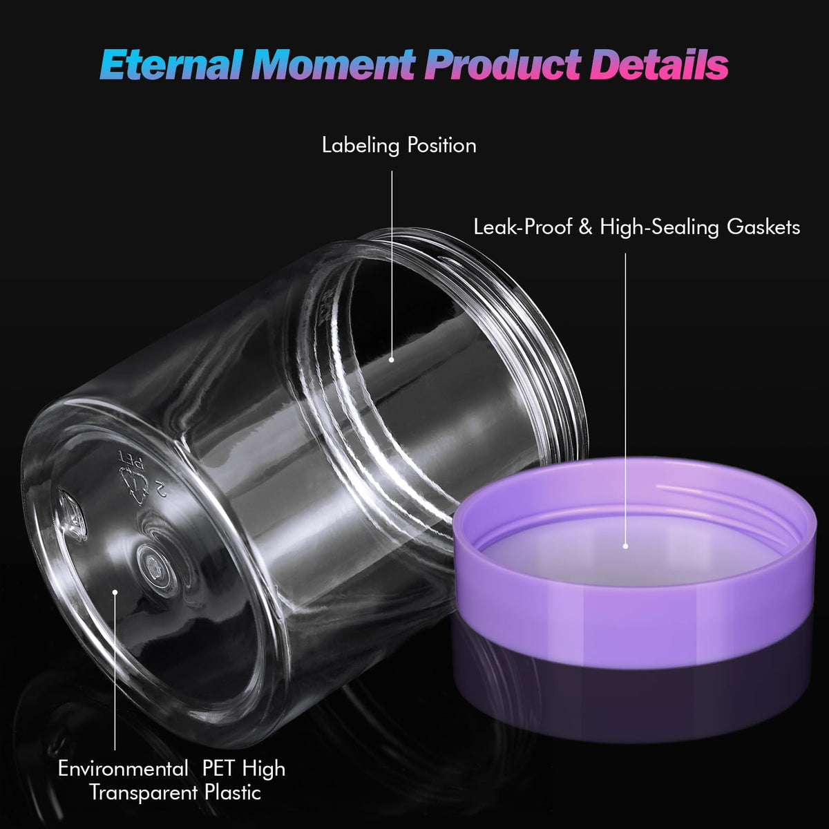 Eternal Moment 8 OZ jar displayed with contents visible