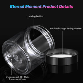 Eternal Moment jars displayed on a shelf