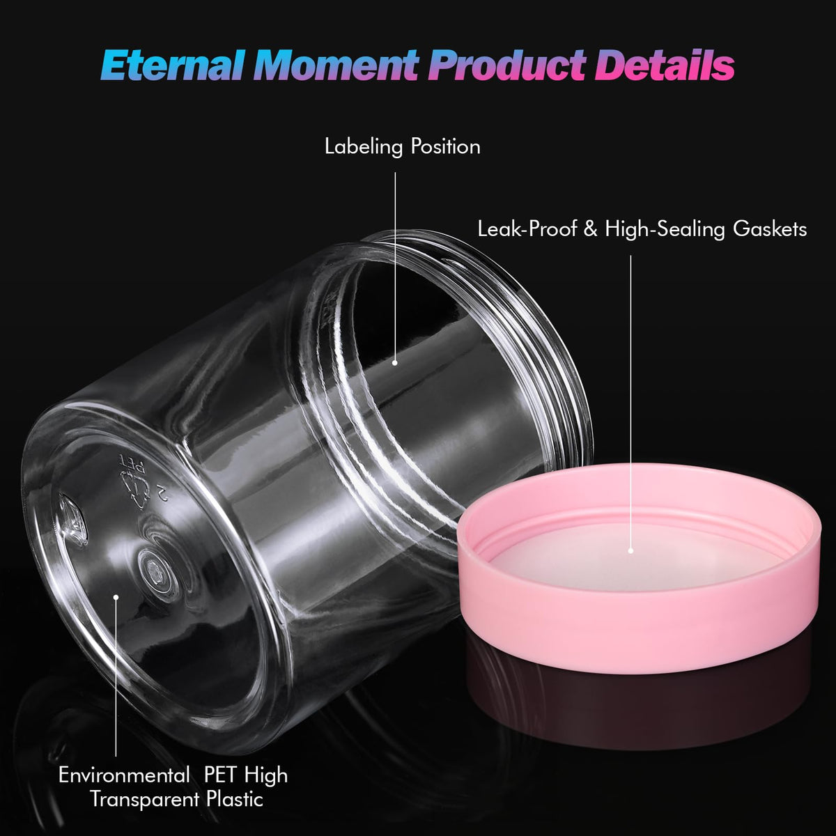 Eternal Moment jars displayed on a shelf