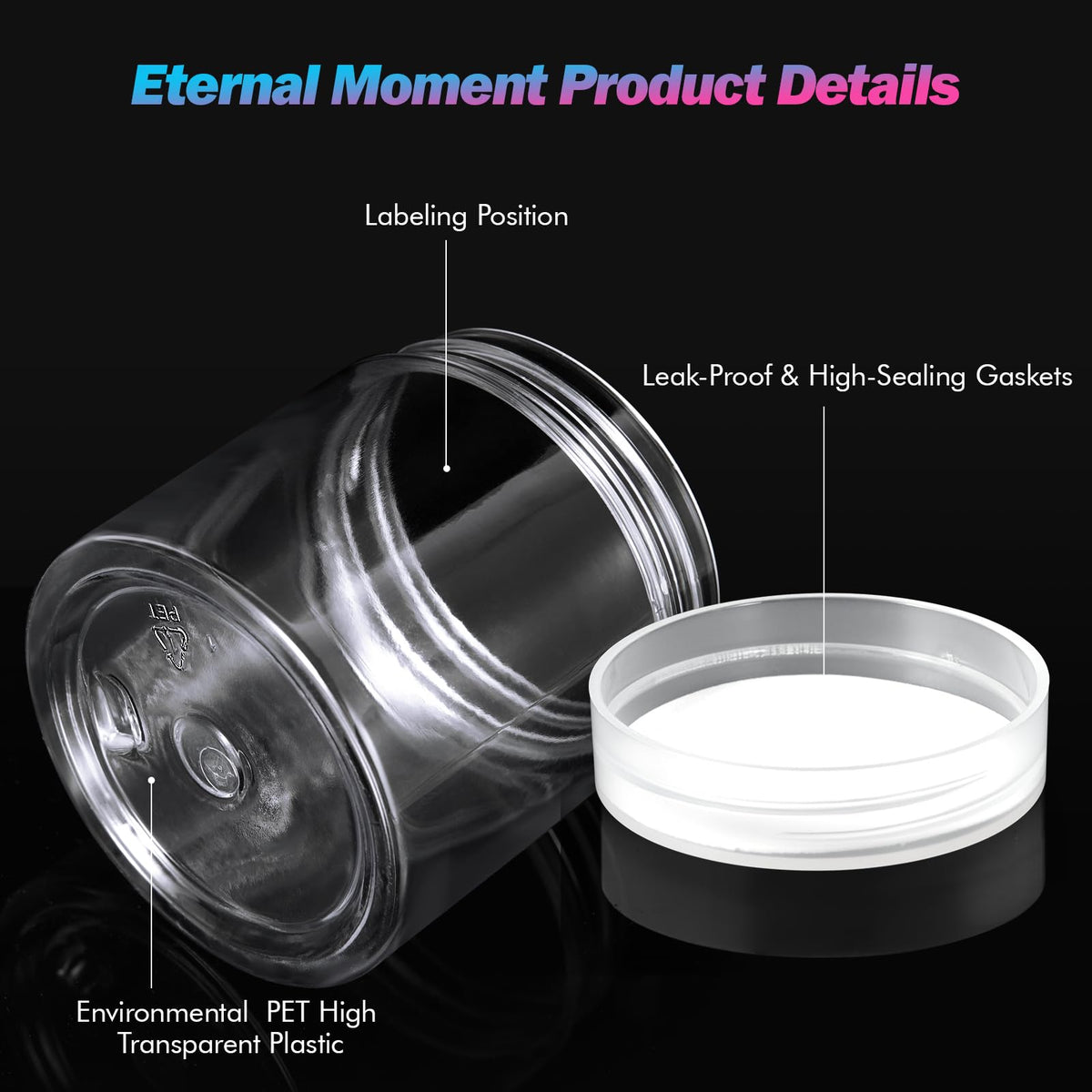 Eternal Moment jars displayed on a shelf