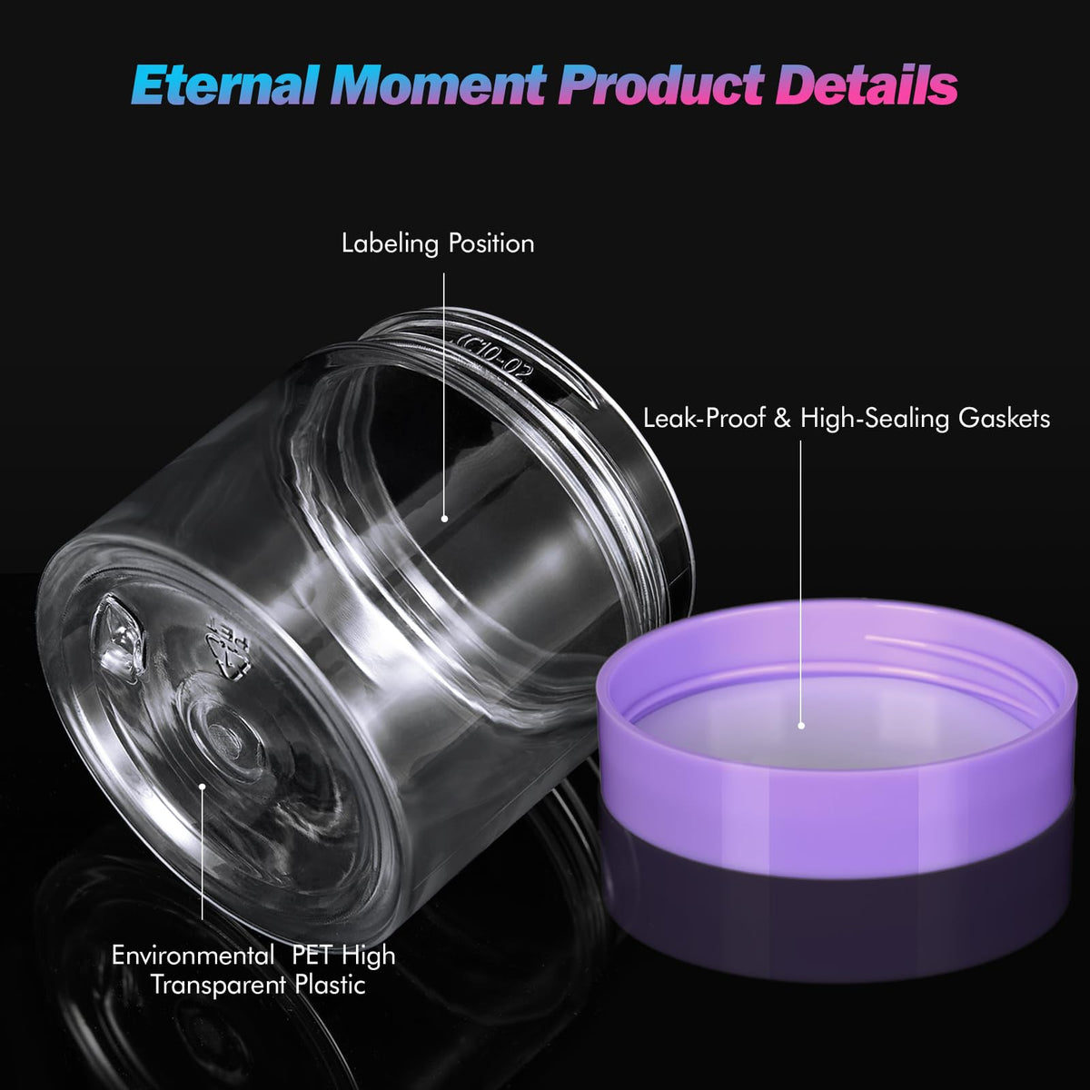 Eternal Moment jars displayed on a shelf