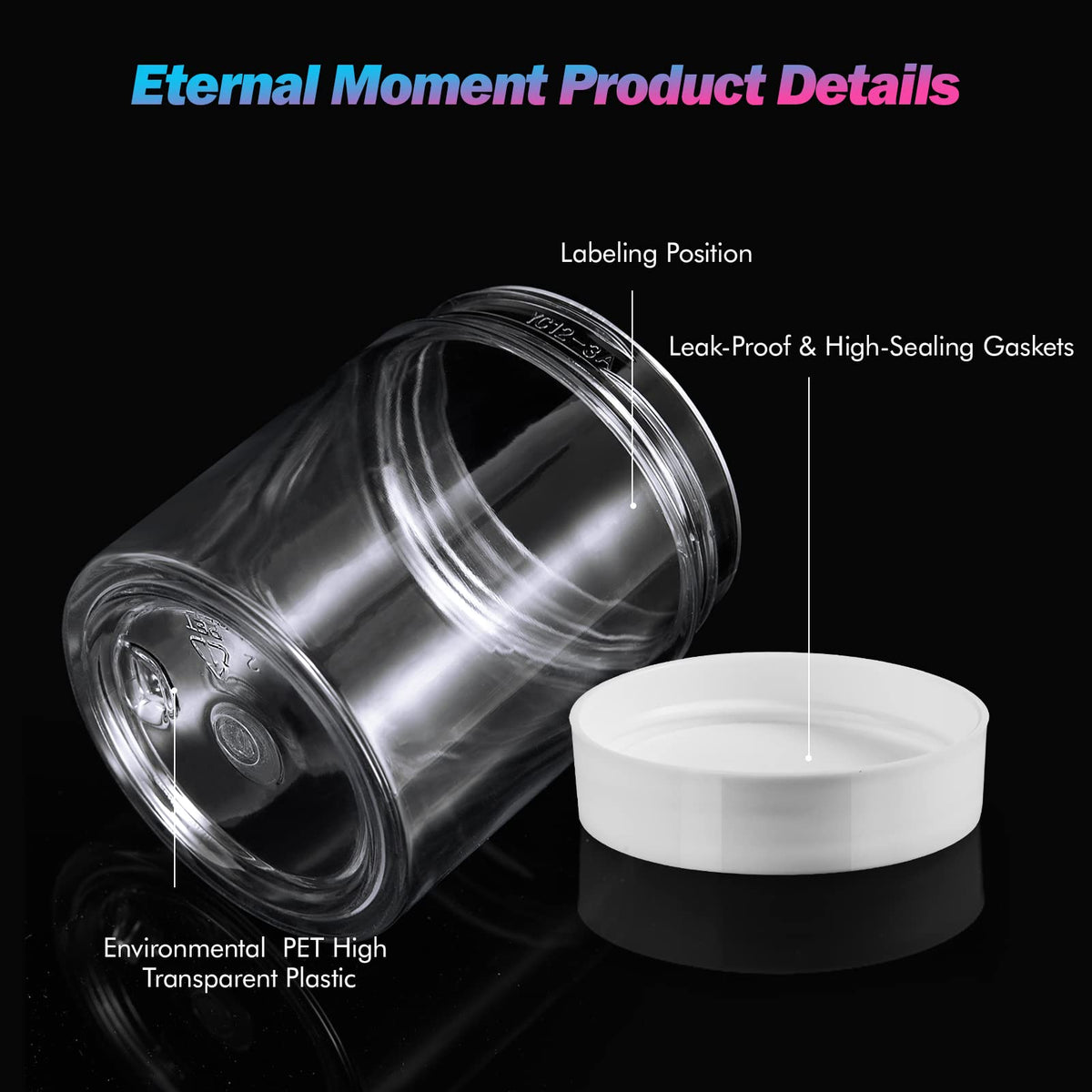 Eternal Moment jars displayed with various cosmetic products