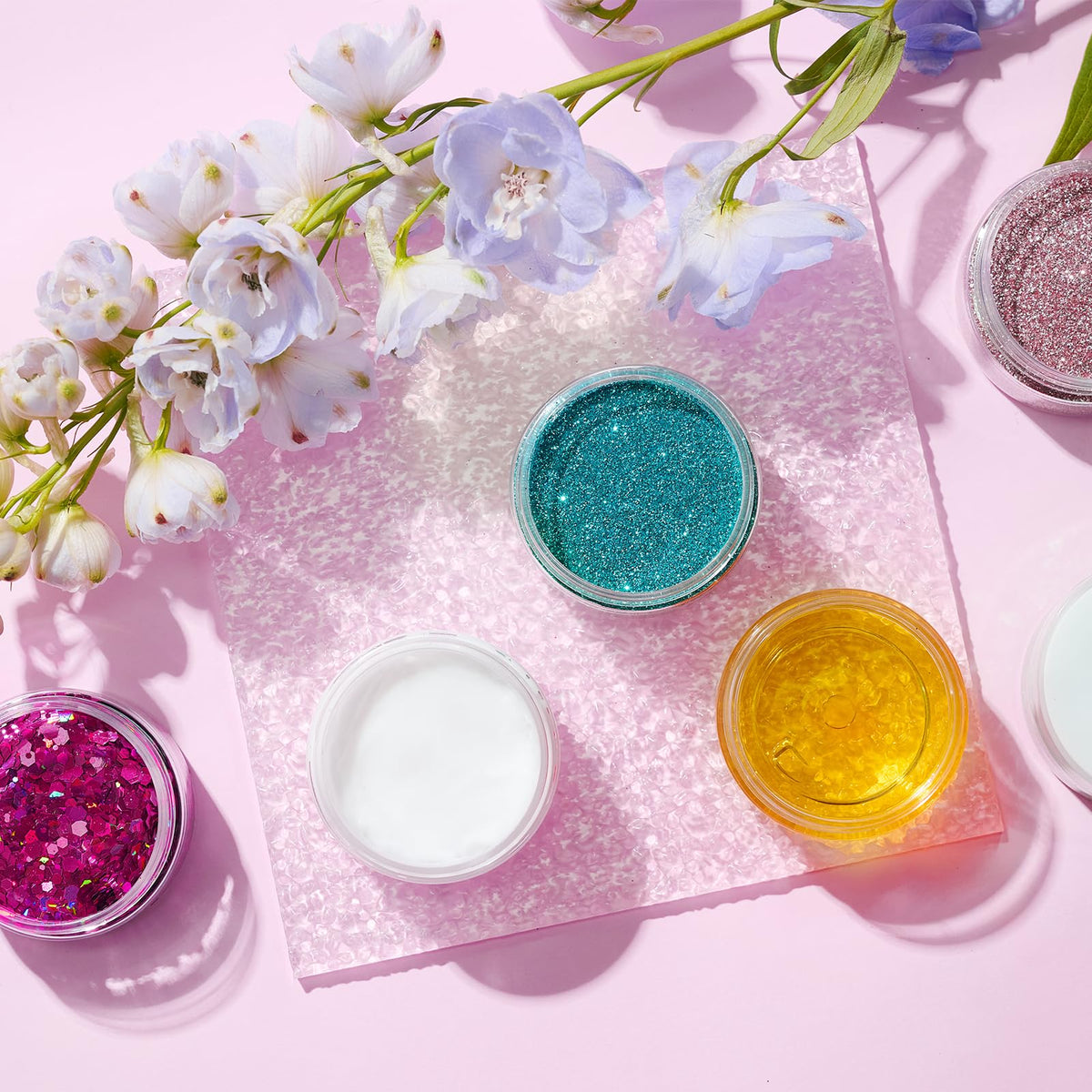 Eternal Moment jars filled with beauty products