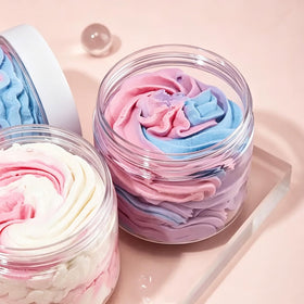 Eternal Moment jars filled with homemade cosmetics