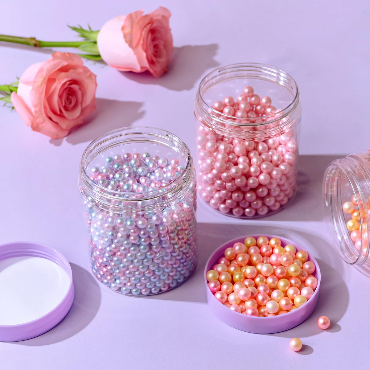 Eternal Moment jars filled with lotions and creams
