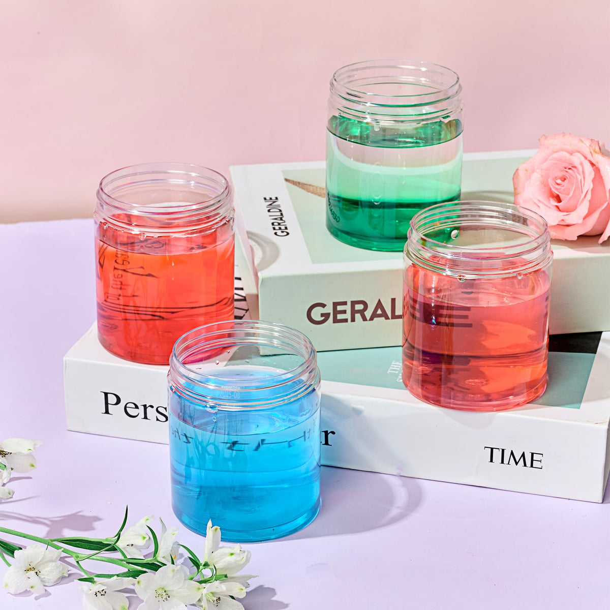 Eternal Moment jars used for storing homemade lotion