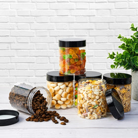 Eternal Moment jars with clear bottoms showcasing contents