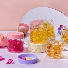 Eternal Moment jars with foam liners for airtight seal