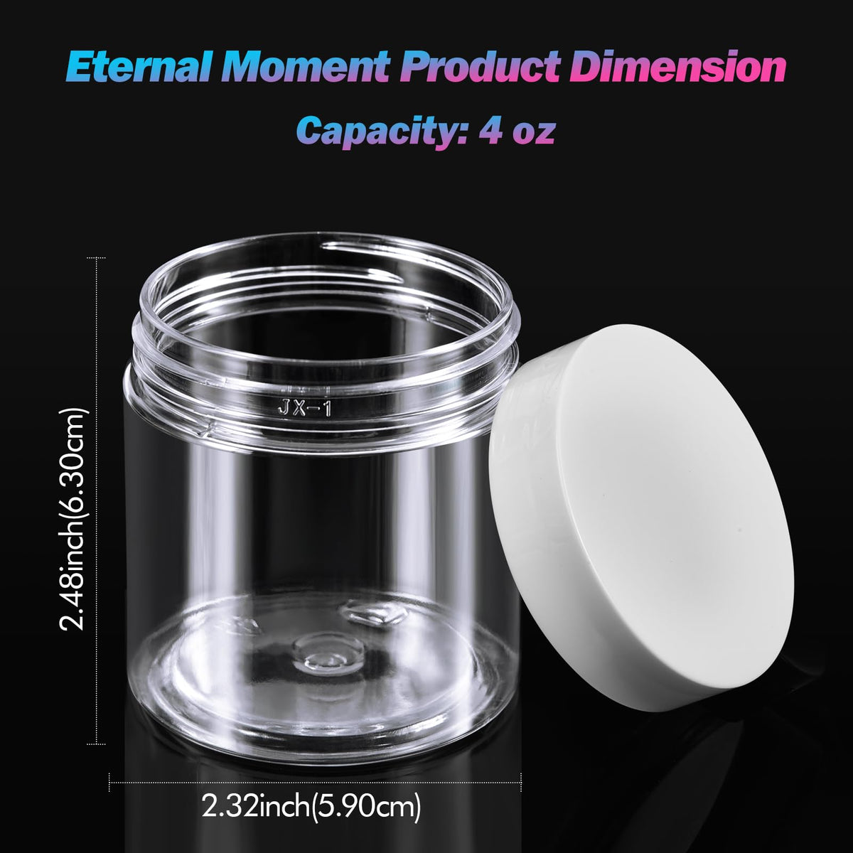 Eternal Moment jars with labels and spatulas