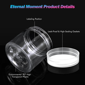 Eternal Moment jars with spatulas and labels included