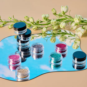 Eternal Moment jars with various beauty products inside