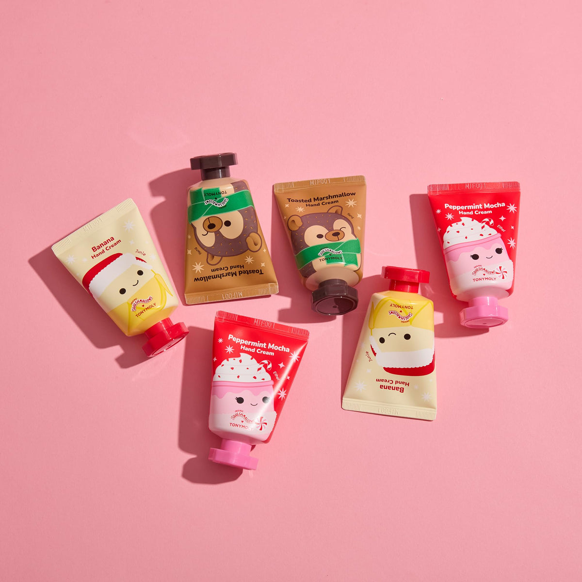 Ethel Peppermint Mocha Hand Cream tube with cozy peppermint graphics