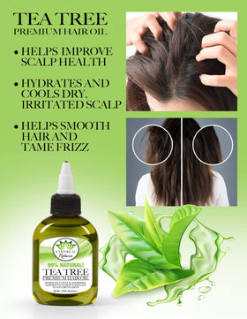 Ethereal Nature Hair Oil Blend Tea Tree texture on hand