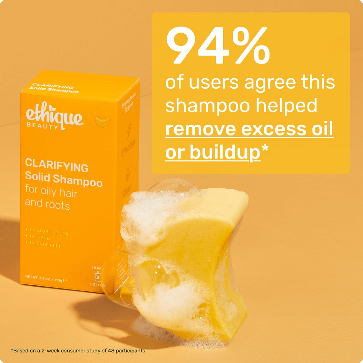 Ethique Clarifying Shampoo Bar alongside Conditioner Bars