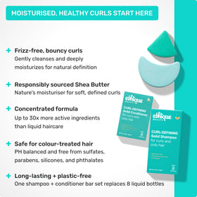 Ethique Curl-Defining Shampoo Bar packaging side view
