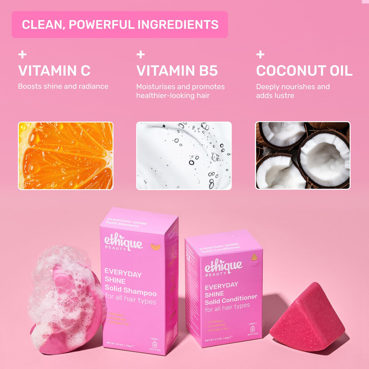 Ethique Everyday Shampoo Bar in a travel bag