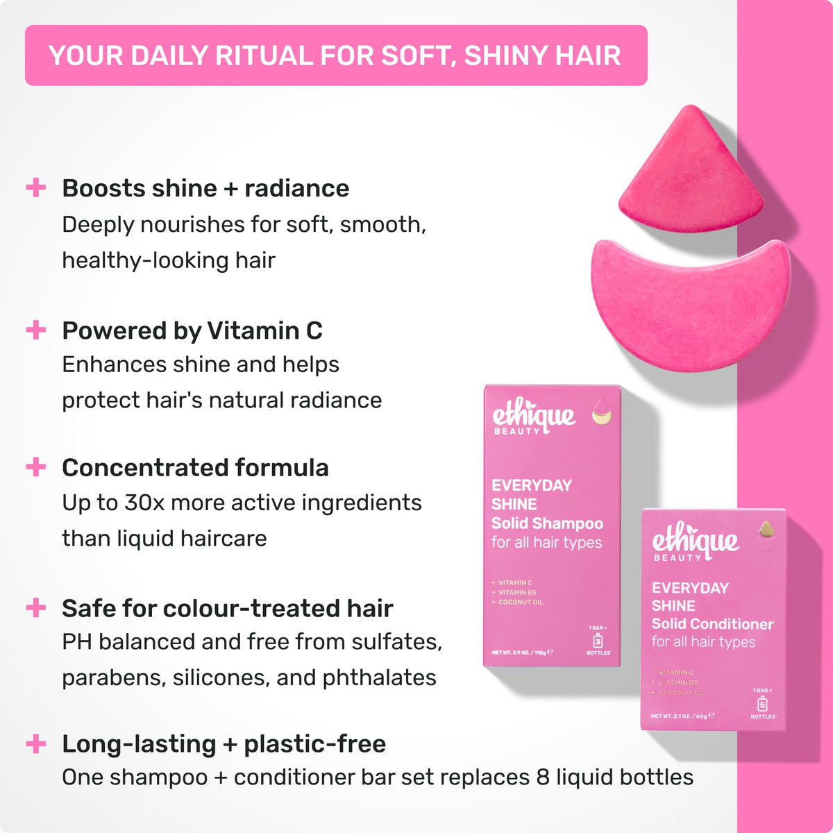 Ethique Everyday Shampoo Bar packaging side view