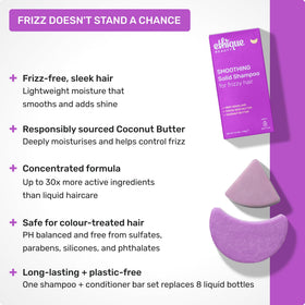 Ethique Smoothing Shampoo Bar packaging side view