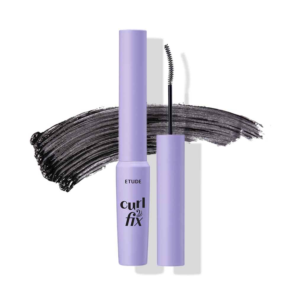 ETUDE Curl Fix Mascara black slim brush front view