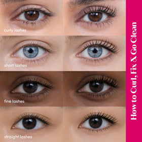 ETUDE Curl Fix Mascara in use on model