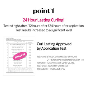 ETUDE Curl Fix Mascara product details on back