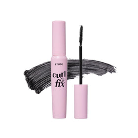 ETUDE Curl Fix Waterproof Mascara front view, black tube