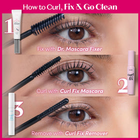 ETUDE Curl Fix Waterproof Mascara showing dense bristles