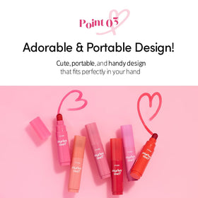 ETUDE Dear Darling Marker Tint Milk Strawberry texture