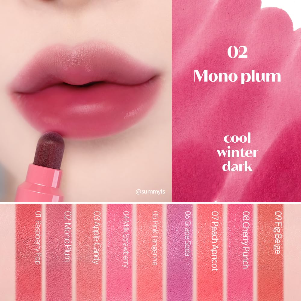 ETUDE Dear Darling Marker Tint Mono Plum tip close-up