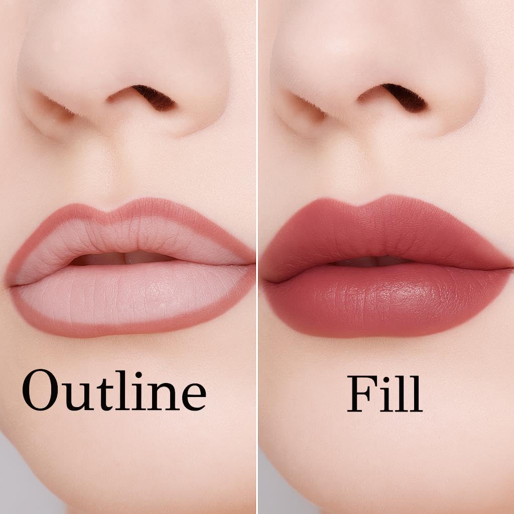 ETUDE Dear Darling Marker Tint Sweet Cinnamon on lips