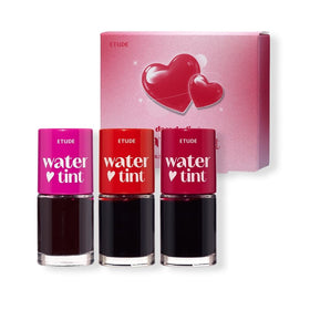 ETUDE Dear Darling Water Tint Lip and Cheek Stain Set in a makeup bag