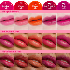 ETUDE Dear Darling Water Tint Lip Stain application on lips