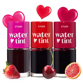ETUDE Dear Darling Water Tint Lip Stain Set front view with three shades