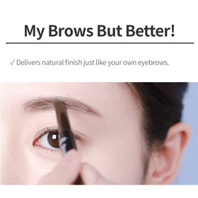 ETUDE Drawing Eye Brow Pencil dark gray next to other makeup items