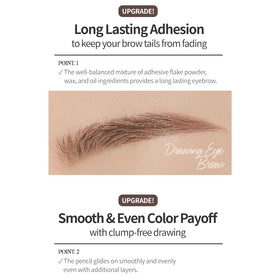 ETUDE Drawing Eye Brow Pencil Gray Brown with built-in brush