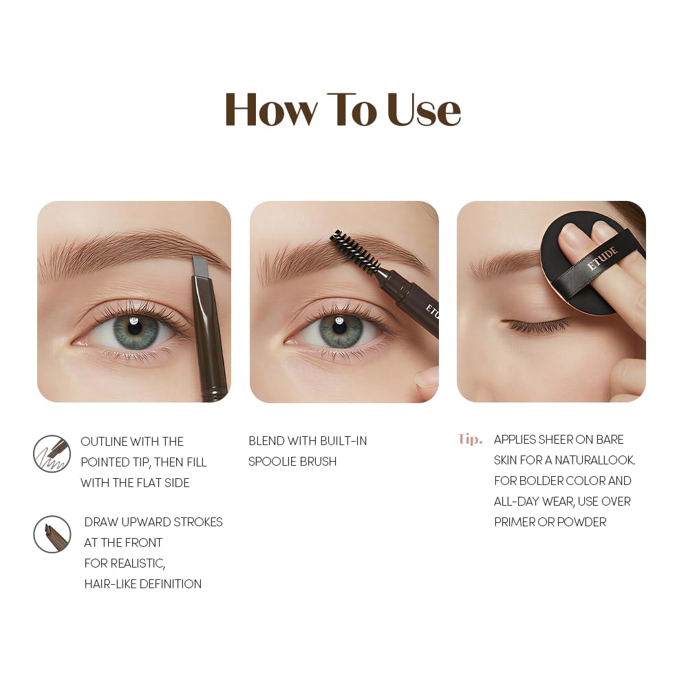 ETUDE Drawing Eye Brow Pro Dark Gray Eyebrow Pencil swatch
