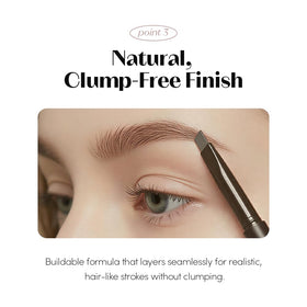 ETUDE Drawing Eye Brow Pro Light Brown Eyebrow Pencil with makeup tools