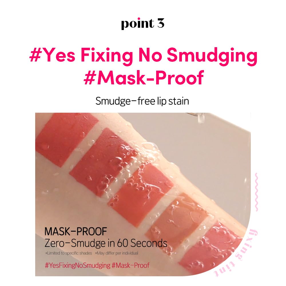 ETUDE Fixing Tint Woody Pink Matte Liquid Lipstick in a makeup setup