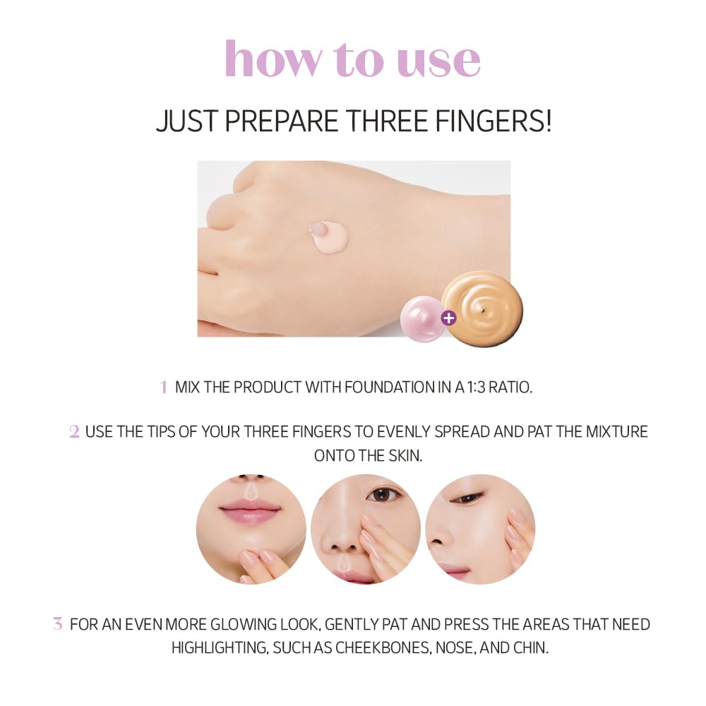 ETUDE Nymph Aura Volumer Face Primer with natural light