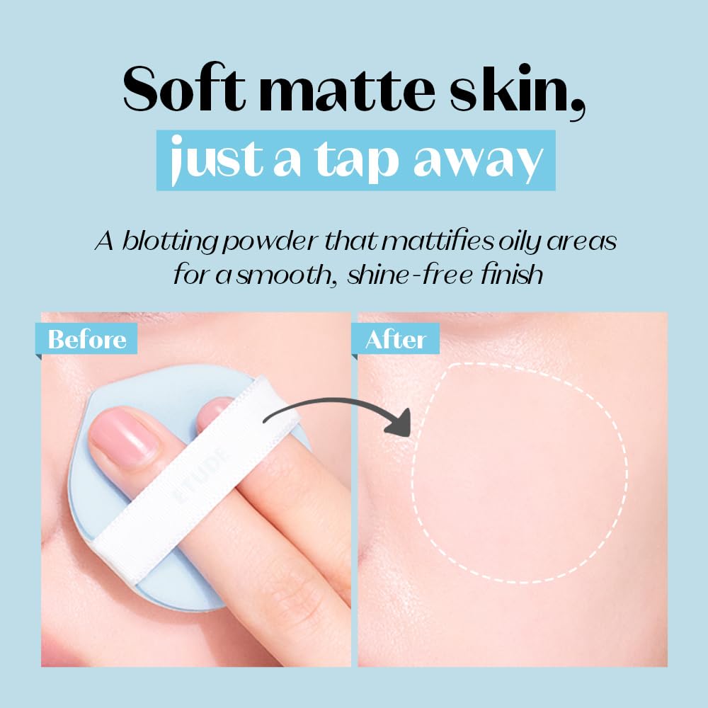ETUDE Sebum Soak Jelly Pressed Setting Powder application on skin