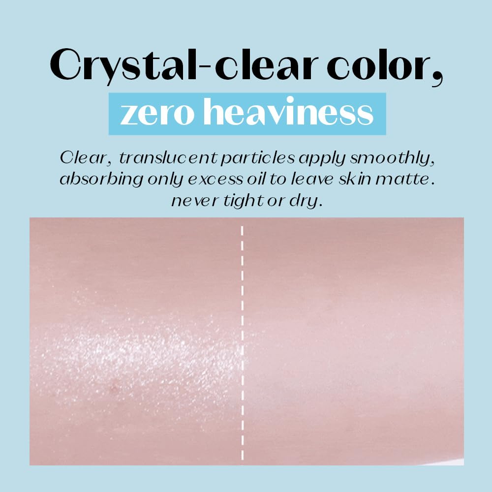 ETUDE Sebum Soak Jelly Pressed Setting Powder with makeup brush